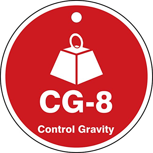 Étiquettes d'identification en plastique rouge CG-8 pour marquage haute visibilité de vanne