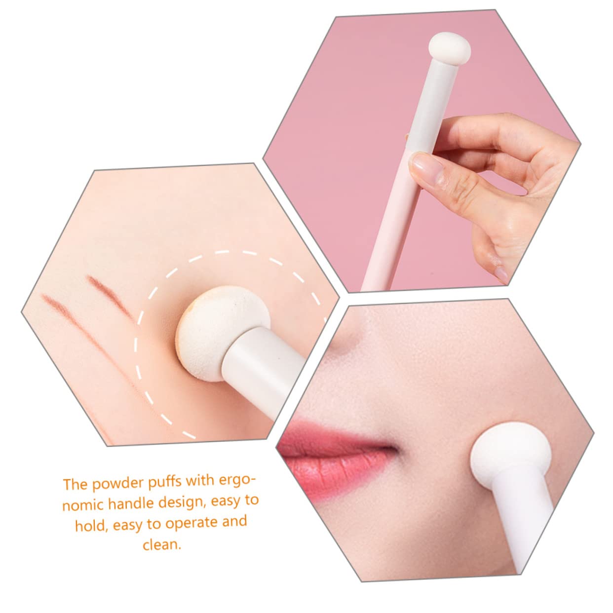 FRCOLOR 20stücke Teiliges Make-up Schwamm Mit Ergonomischem Griff Für Puder Concealer Und Foundation Multifunktionale Beauty-schwämme Für Perfektes Verblenden Und Auftragen
