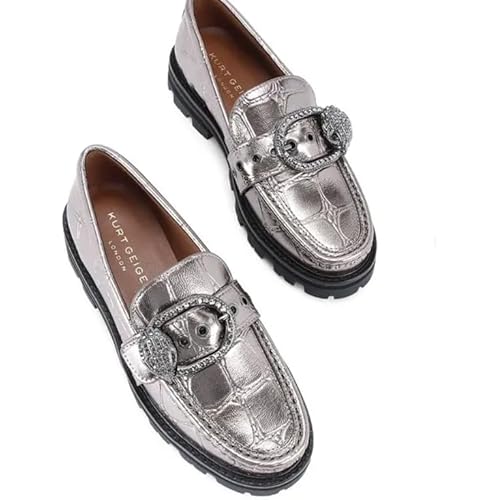 Kurt Geiger Women's Mayfair Metallic Loafers 6.5