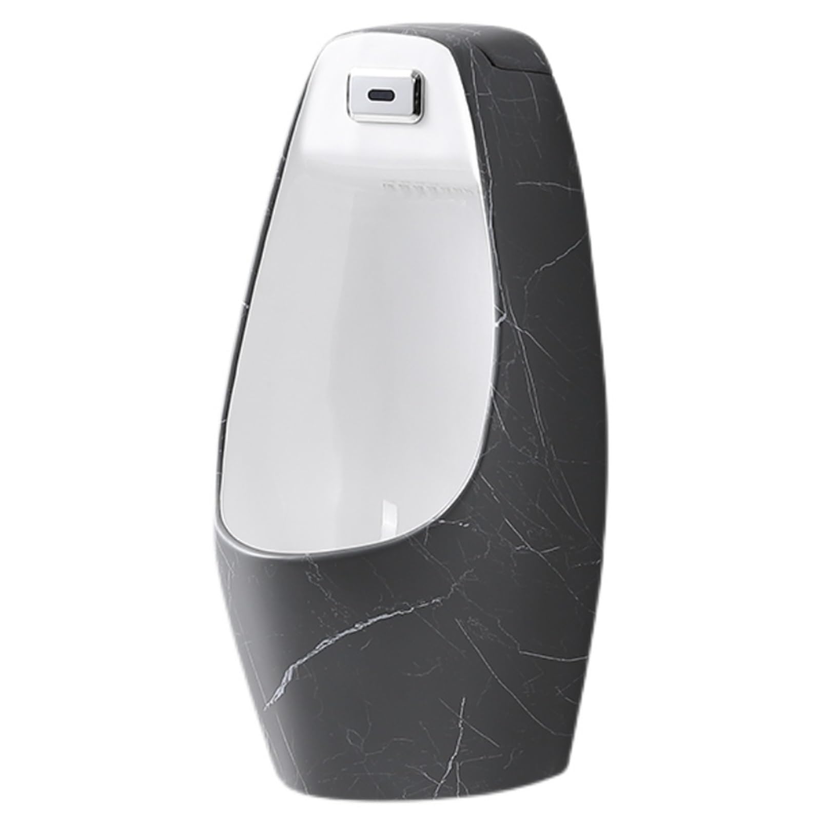 Orinatoio da Uomo a Parete, Scarico Automatico con Sensore Intelligente, Orinatoi in Ceramica Anti-Schizzi, per Bagno, Hotel, Negozi (Scarico a Parete)