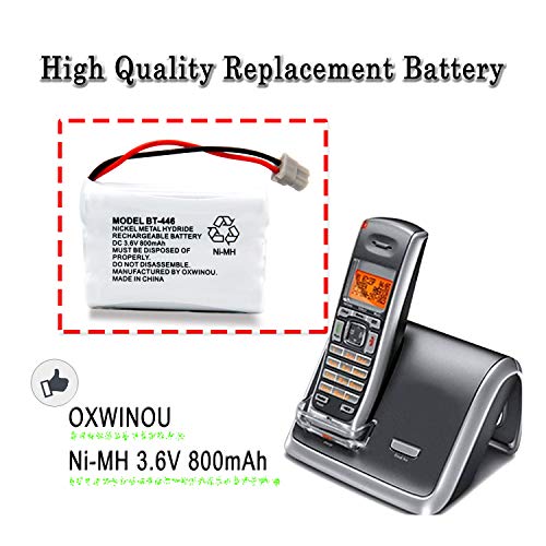 Oxwinou OW03446 Bt446 Bt-446 Phone Battery Compatible With For Uniden Bbty0503001 Bt-1004 Bt-1005 Ge-Tl26402 Bt-504 Cph-488B Handset Phone 3.6V 800Mah thumb #5