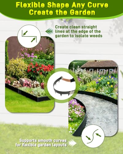 6-Pack Metal Landscape Edging 40" L x 8" H Black Galvanized Steel Edging — view 5