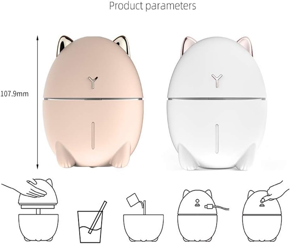 Humidifier USB humidifier (Color : Pink)