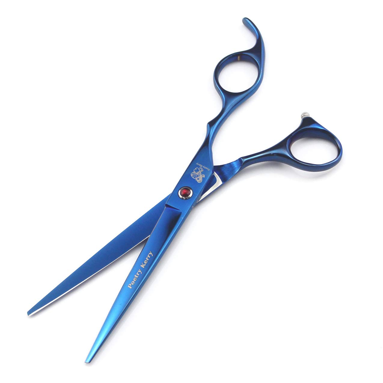 5PCS Scheren-Set für die Tierpflege, 7 Zoll Hundepflege-Set, Trimmer-Set für Hundekatzen-Haustiere mit Schneidschere, dünner werdender Schere, gebogene Schere, Pflegekamm und Ledertasche