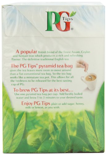 Pg Tips Black Tea, Pyramid Tea Bags, 80Count Boxes (Pack Of 4) #TOP3