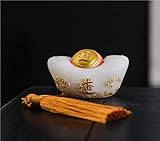 JJHKGII Adornos hechos a mano, adornos creativos de lingotes de oro.(White)