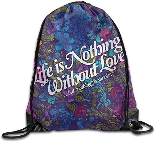 LESKETH Miraculous Ladybug and Cat Noir Logo Drawstring Backpack Sack Bag