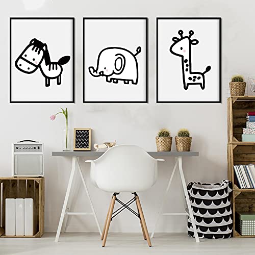 Affiches de bande dessinée mignonne pour la décoration murale d'un salon de petite fille