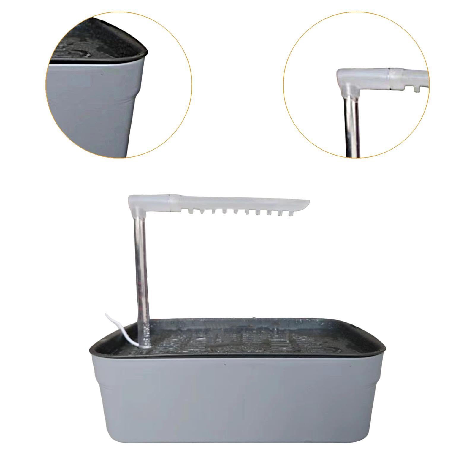 Toilette Automatica per Pappagalli con Cavo USB, Gabbia E Accessori in Materiale PP, Funzione Igienica, Adatta agli Uccelli E All'ambiente, Grigio