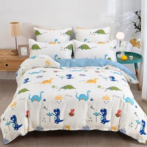 DJY Dinosaur Kids Duvet Cover Set Cover