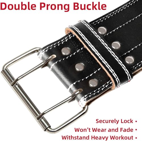 Image of JTC Weight Lifting Gym Belt 7mm Thickness 7mm Thickness Xtra Large Powerlift Gym Belt for Heavy Workout Professional Heavy Professional Genuine Leather Weightlifting Belt