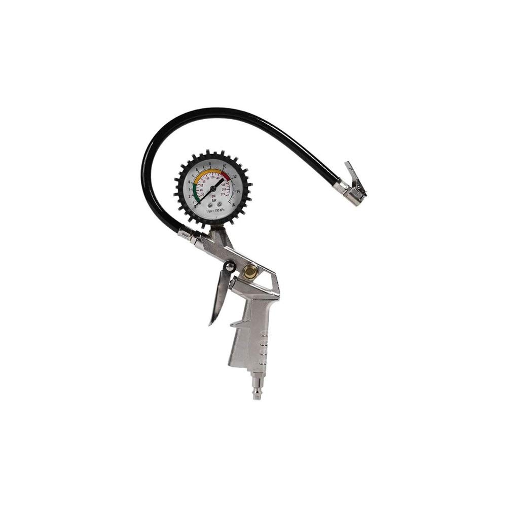 Manometr do opon o dużej wytrzymałości – 0–220 PSI, samochody osobowe, ciężarówki, motocykle, quady do pojazdów kempingowych, traktory trawnikowe, rowery itp.
