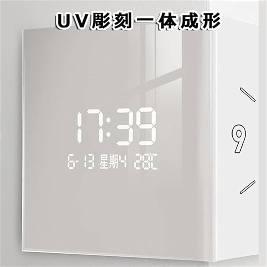Amazon.co.jp: XinYiRich 掛け時計 コーナー両面時計 デジタル