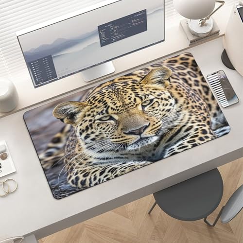 Protector de Escritorio Leopardo African Animal 30x60cm miniatura 6