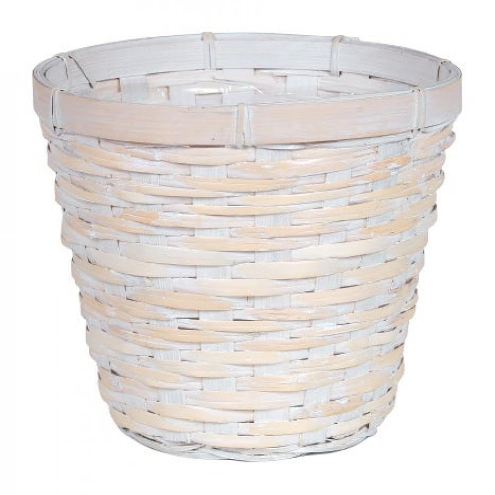 AI-3510WWR-Q01 White Washed Rattan Planter