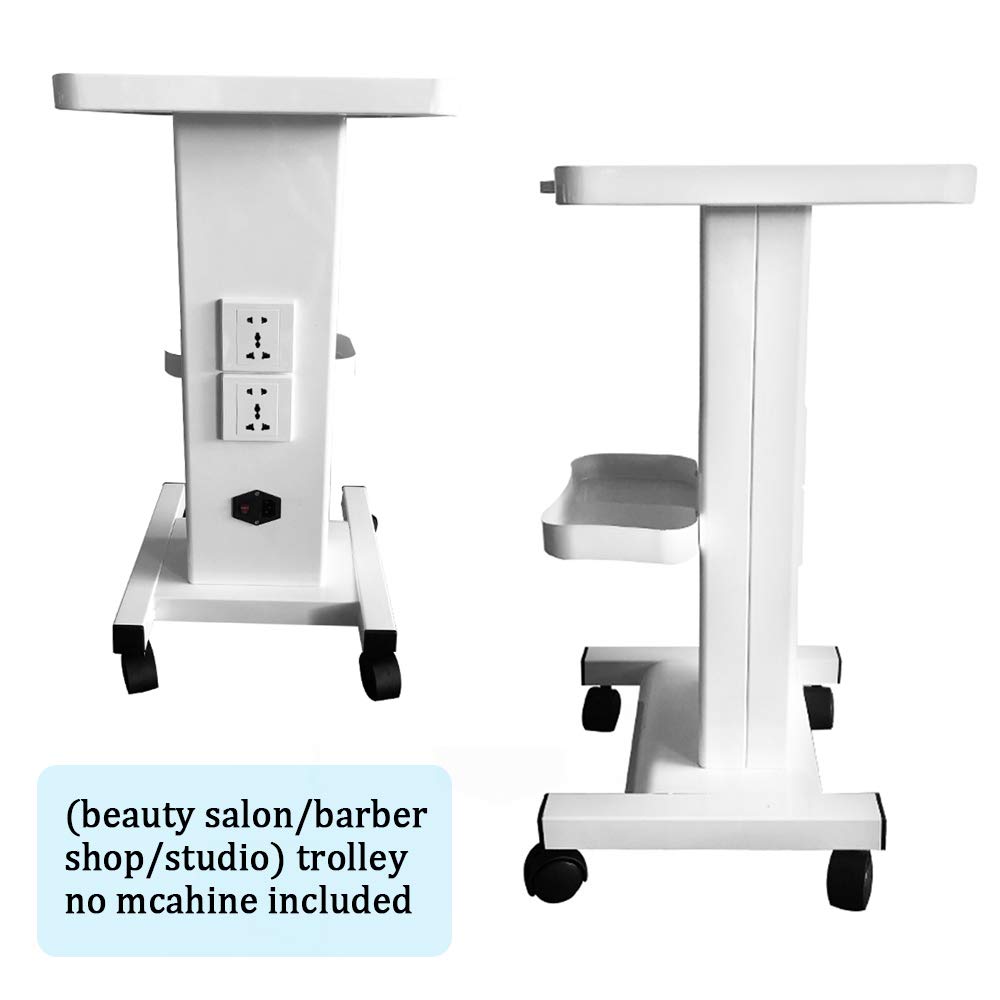 Carrello Salone Di Bellezza Trucco Carrello Di Servizio Carrello Di Trasporto Multifunzione Carico 45KG Carrello A Ruote Organizzatore con 220V Base