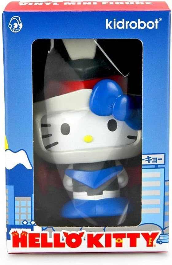 Hello Kitty Kidrobot x Kaiju 3" Vinyl Figure - MECHAZOAR Knight (Blue)