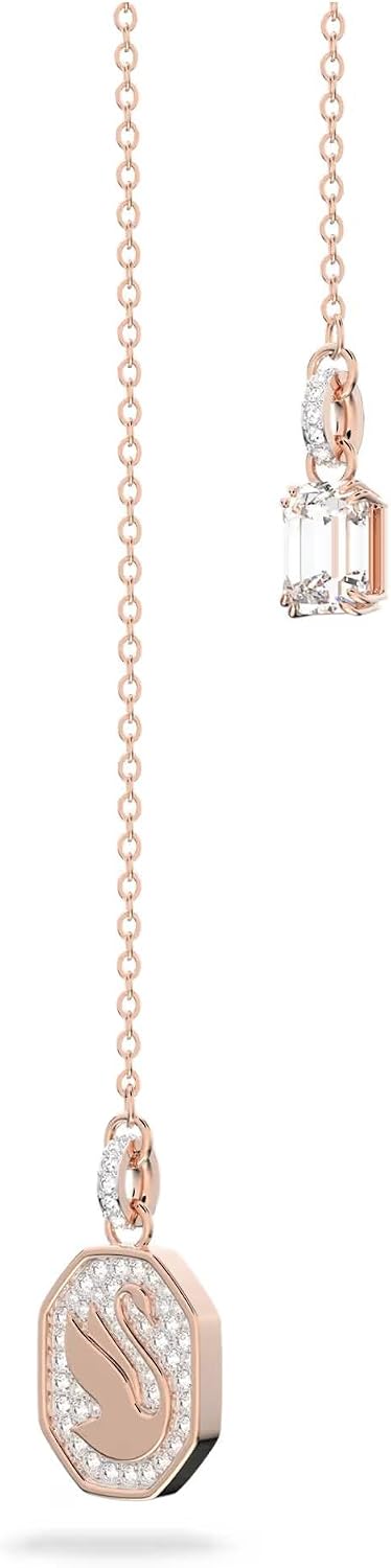 Swarovski Signum Rose Gold-Tone Plated Swam Y Necklace