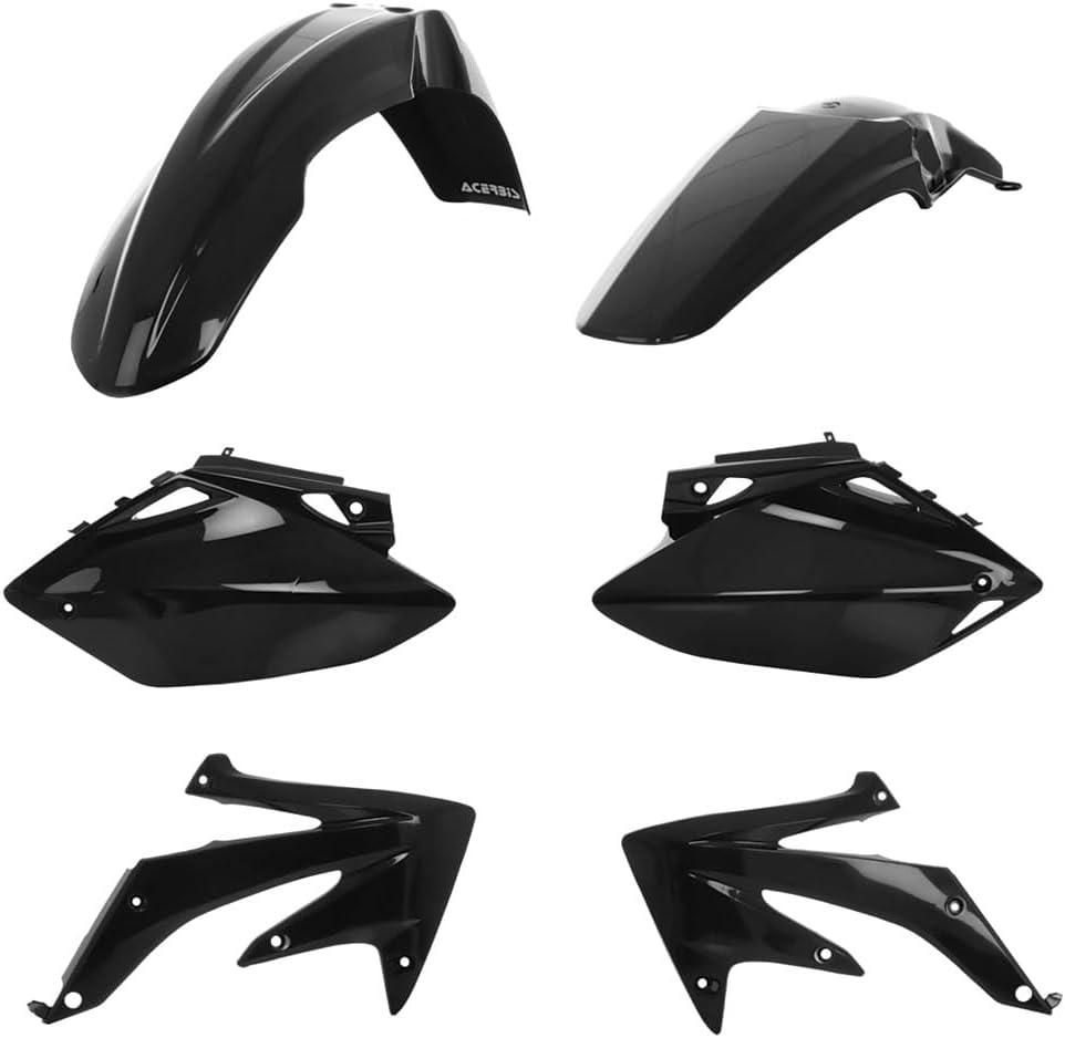 Acerbis Replica Plastic Kit Black for Honda CRF450R 2005-2006