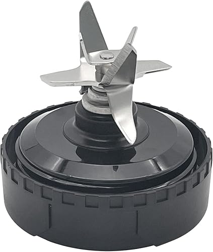 Ensamblaje de cuchilla extractora de licuadora de 6 aletas se adapta a la taza Ninja de 16 onzas, compatible con Nurti Ninja BL660 BL663CO BL665Q