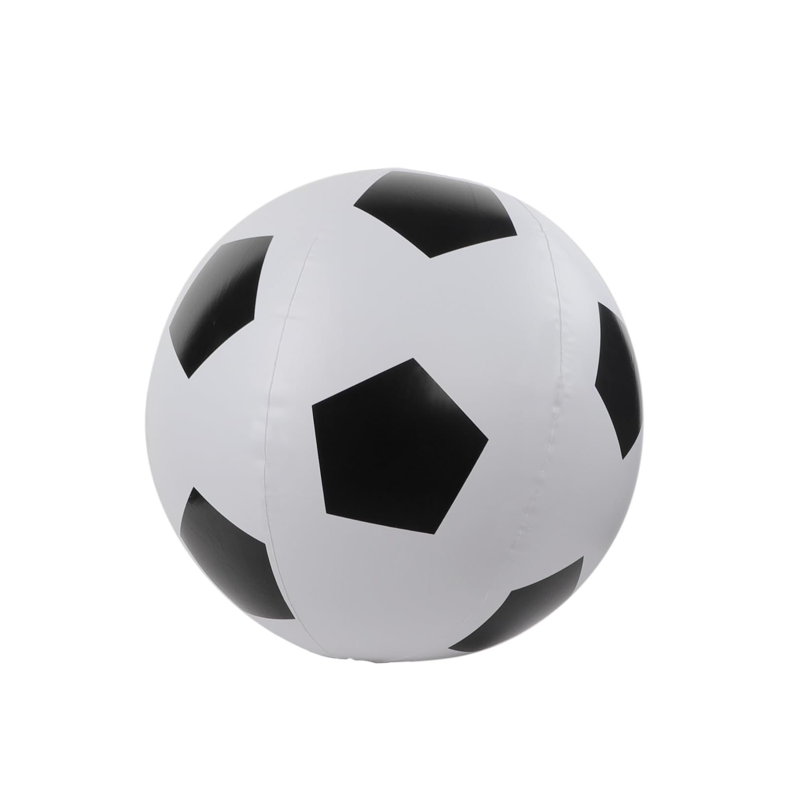 31.5 Inch Large Inflatable Football Blow Up Beach Soccer Ball for Kids Adult Summer Swimming Pool Sports Water Game Party Supplies (Black White, 80cm)