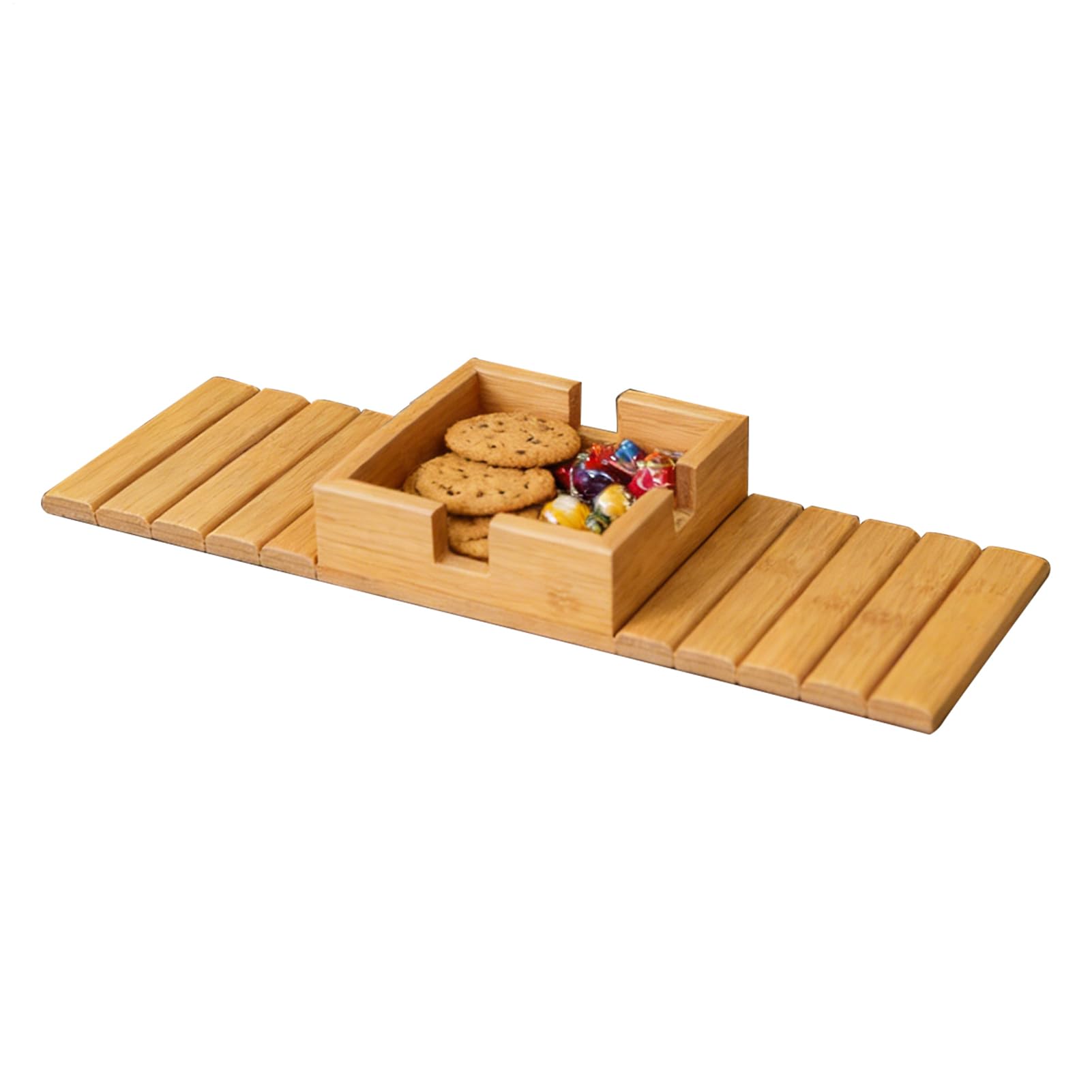 Accesorios de muebles de fácil uso bandeja de sofá de madera noble para regalo de hogar