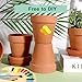 vensovo 4 Inch Terracotta Plant Pots with Saucer - 6 Pack Clay Flower Pots with Drainage, Great for Plants, Crafts, Wedding Favor