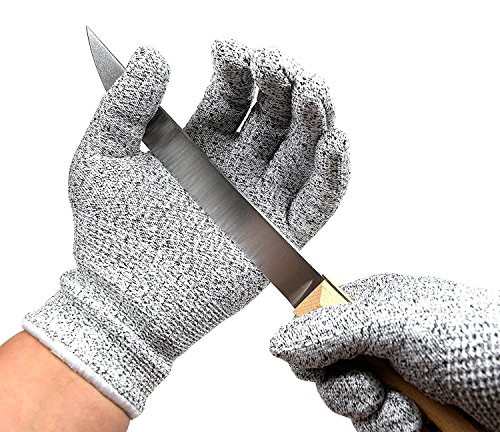 Preisvergleich Produktbild Schnittfest Handschuhe Lebensmittelqualität Küche Level 5 Schnittschutz leicht, atmungsaktiv, und extra bequem erhältlich in den Größen small, medium, large, XL Schützen Sie IHRE Hände