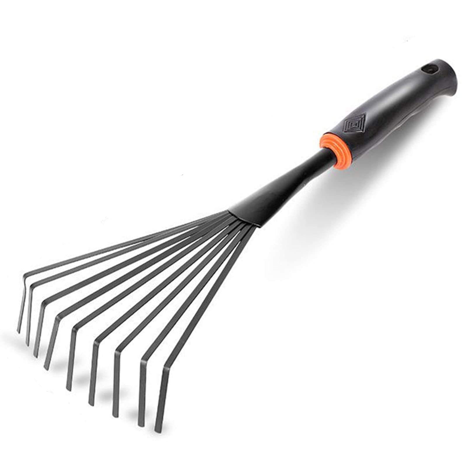 Rastrello da Giardino, rastrello da Giardino Rastrello in Metallo con Impugnatura Comoda Strumento Portatile per Foglie da Giardino e Prato deciduo