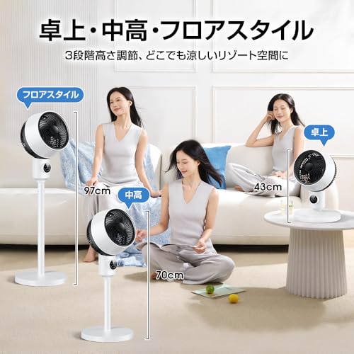 Sakurarin サーキュレーター DCモーター 扇風機 の商品画像 3