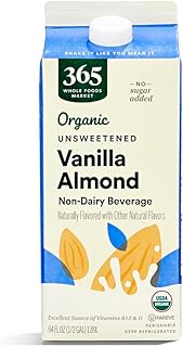 365 by Whole Foods Market, Almond Milk Vanilla Unsweetened Organic, 64 Fl Oz