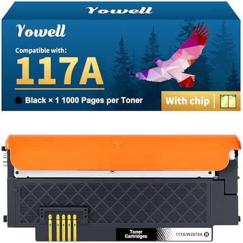 Yowell 117A Toner Schwarz Kompatibel für HP 117A W2070A | Kompatibel für Toner HP Color Laser MFP 178nwg für Color Laser MFP 179fwg 179fnw 178nw 150nw 150w 178 179 W2070A - 1 Black