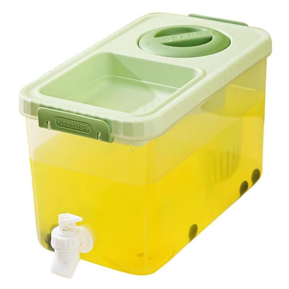 CTRLZS Beverage Dispenser forFridge Clear Leakproof Container Ideal forCold Drinks andJuices