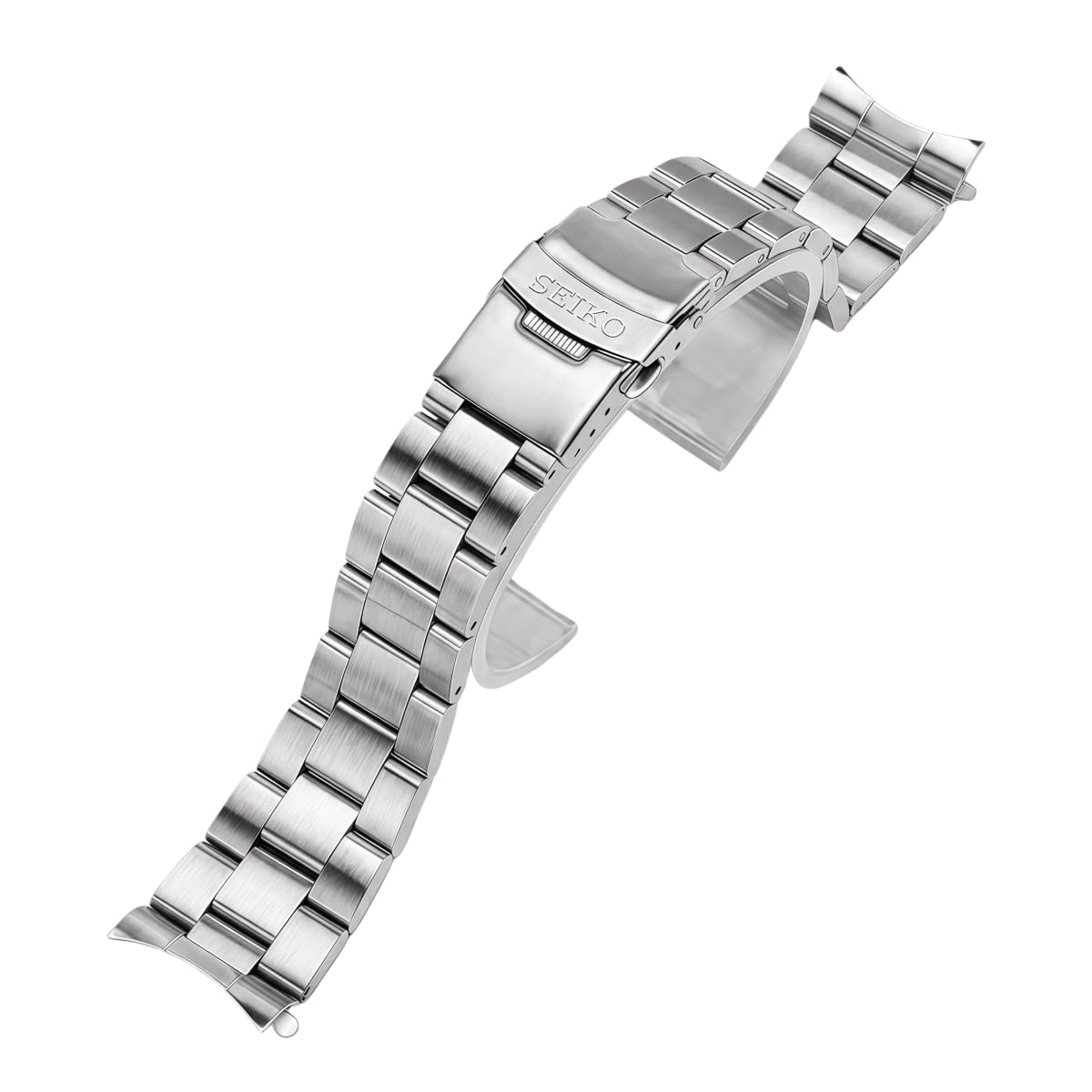 Brazalete metálico de extremo curvo con repuesto de 22mm para reloj deportivo Seiko SKX007 8