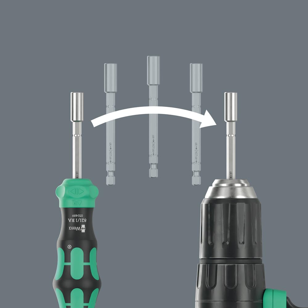 Wera 05051519001 Kraftform Kompakt 28 RA 1, 6 pièces