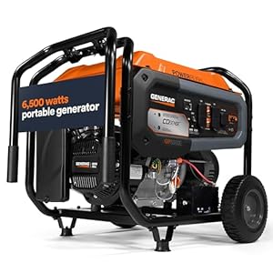 Generac GP6500E Electric Start Portable Generator