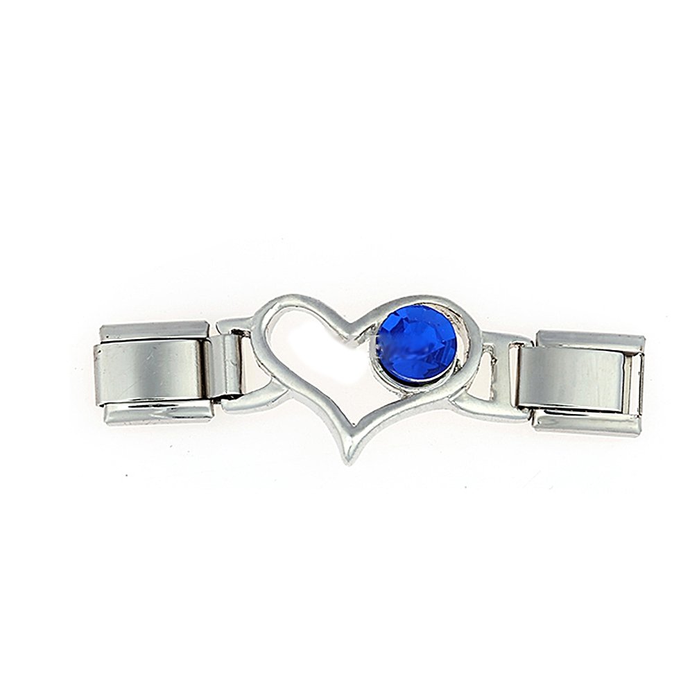 Akki Italian Charms pasuje do bransoletek z elementami klasycznego, srebrnego, włoskiego złota, ze stali nierdzewnej, lewy, kultowy model, bransoletka bazowa 9 mm/18 ogniw matowych, błyszczących,