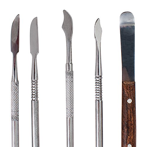 Stainless Steel Wax Carvers Set, Pottery & Polymer Clay Tools, Sculpting Kit with Carrying Case