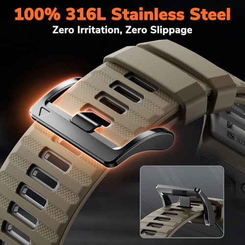 Correas de silicona 26mm compatibles Garmin Fenix miniatura 4
