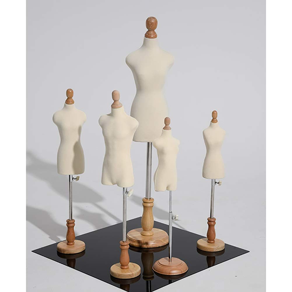 HJMMWT Schaufensterpuppenkleid Form Torso Schaufensterpuppen Torso Kleiner Schneider Dummy, Puppenkleid Form Display Schaufensterpuppe Schneider Manikins Verstellbare Höhendekoration Dollhouse