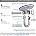 SELEWARE 2 Pieces 2000 lb Capacity Stainless Steel 180° Swing Hangers, Heavy Duty Swing Hooks for Concrete Ceiling Wooden, Hanging Hardware for Por Porch Playground Hammock Gym Swing Sets