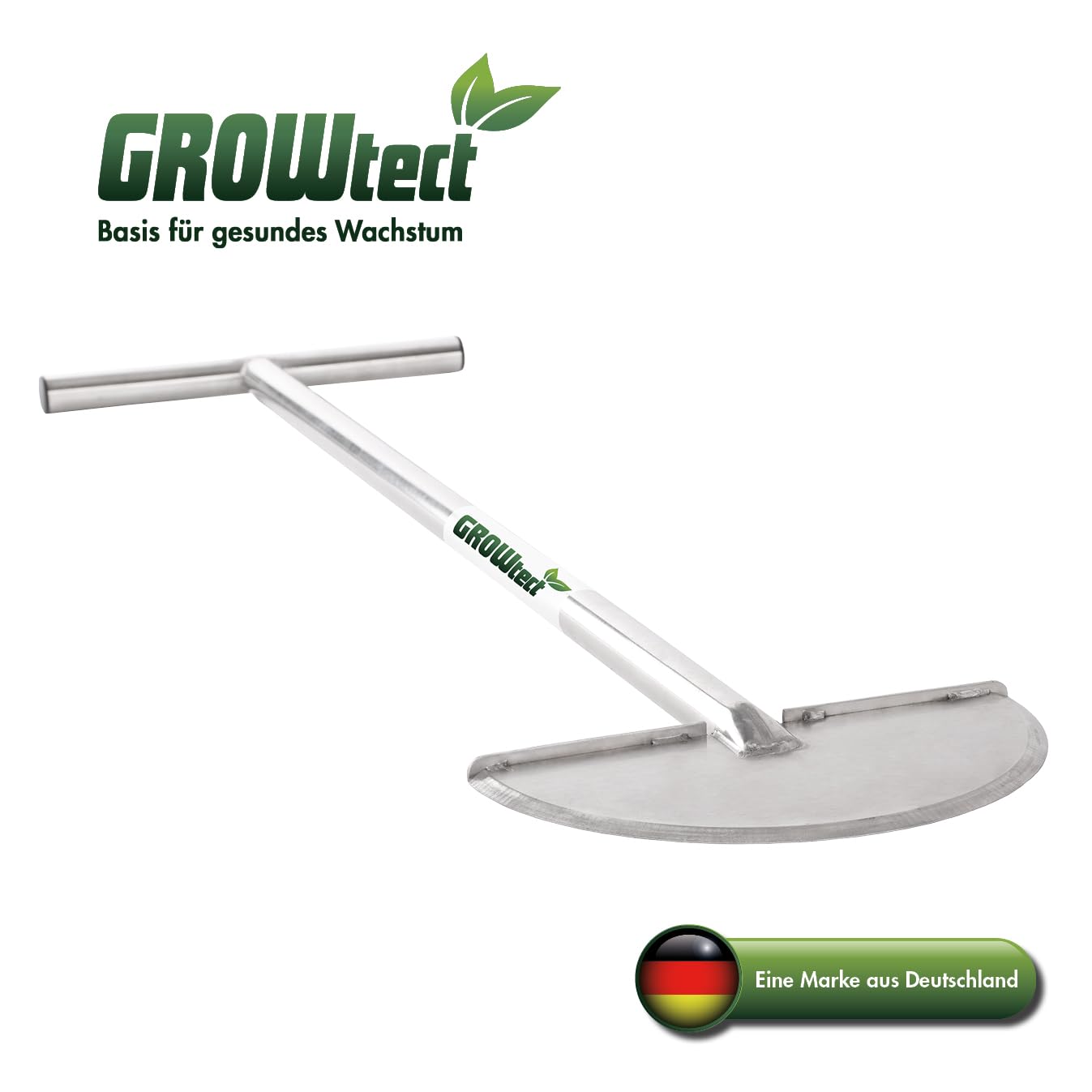 PRO Rasenkantenstecher – Profi Kantenstecher mit geschärftem Blatt für Garten- und Landschaftsbau, Sportplatzpflege und Greenkeeper – Scharfe Klinge | Edelstahlstiel (T-Griff) aus einem Stück