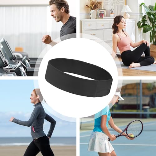 Diadema para correr | Bandas ligeras para el sudor, secado rápido, antideslizantes, para hombres y mujeres, uso doméstico al aire libre - imagen 4