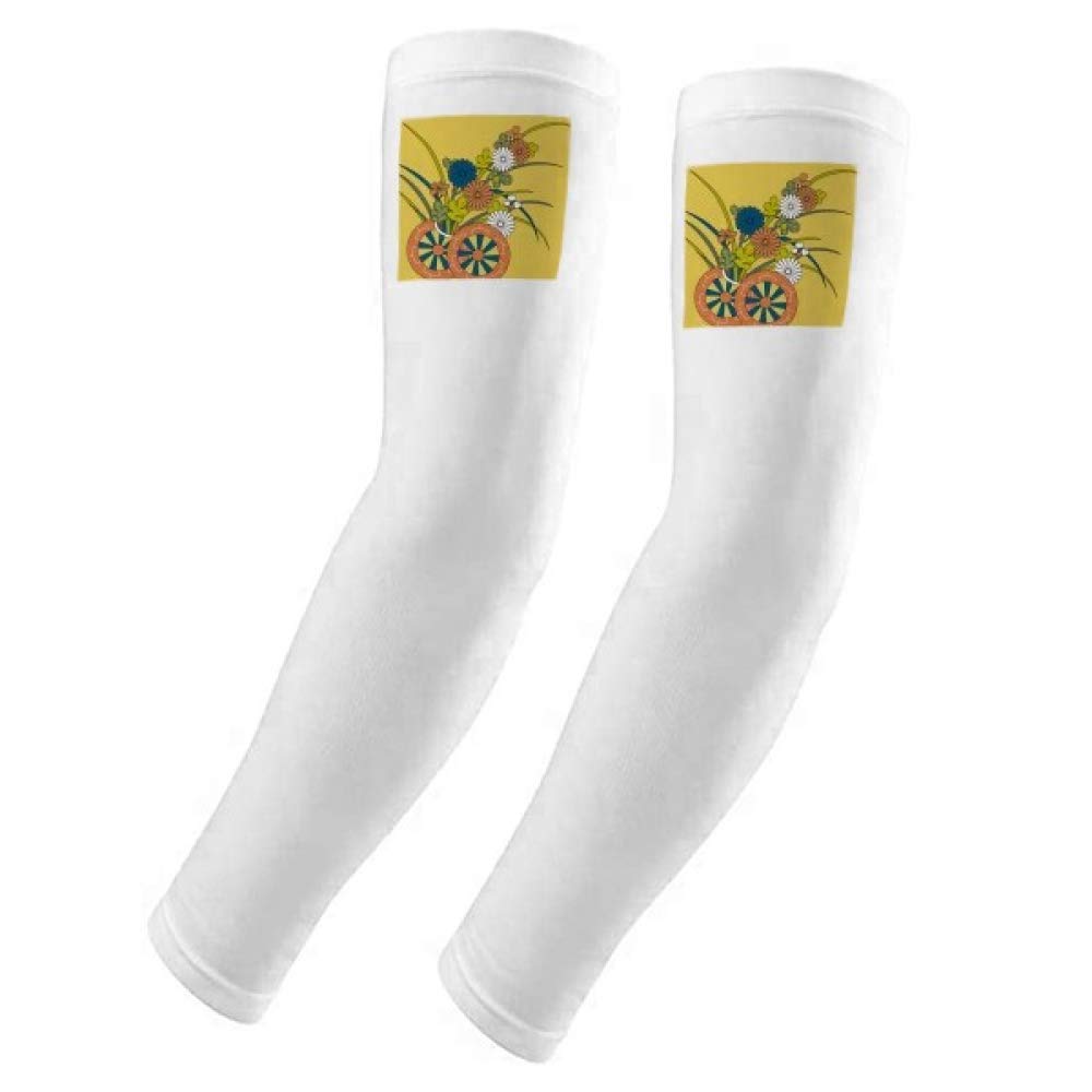 Funda para brazo contra radiación solar con patrón de cultura japonesa de otoño 5