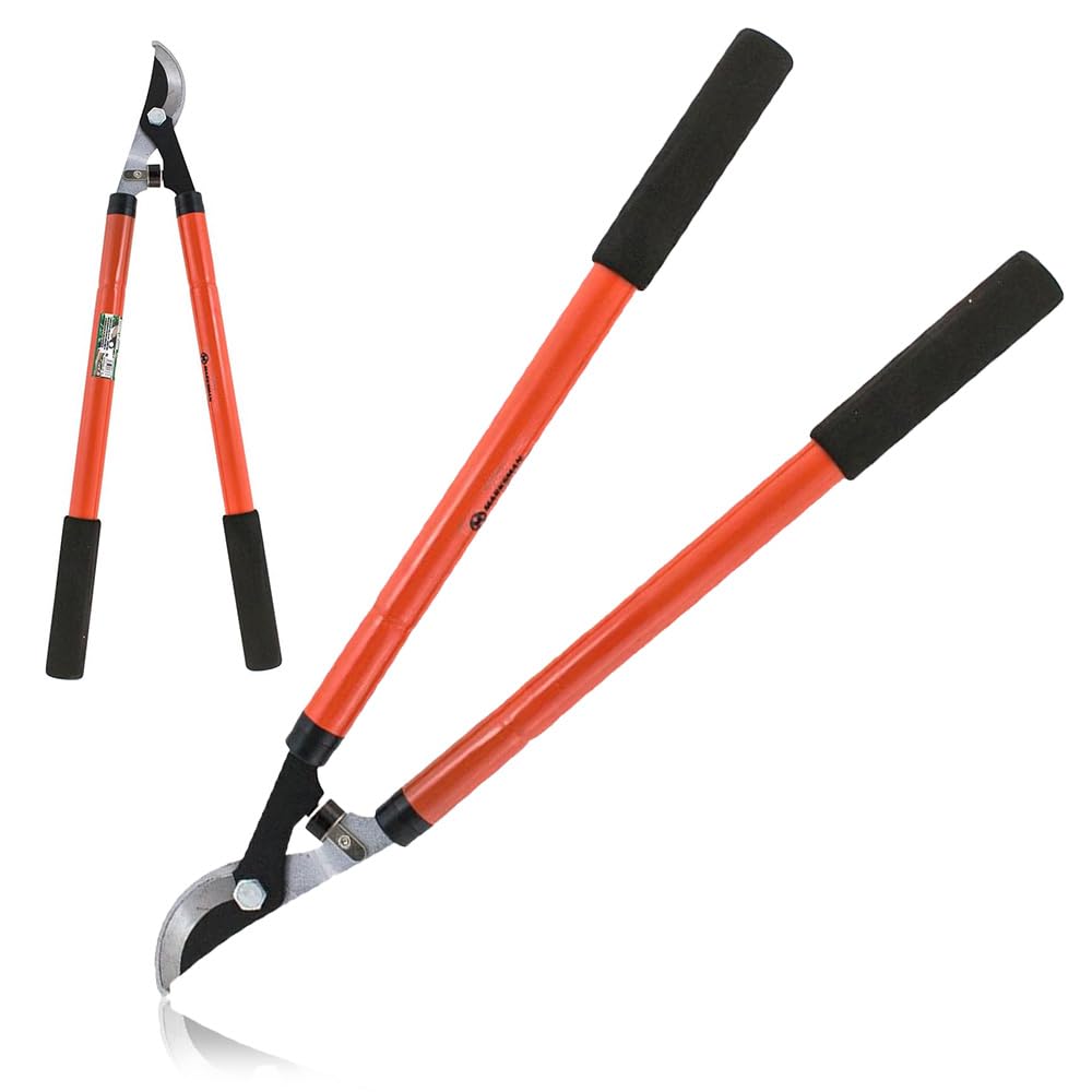 24" Long Handle Lopper - Extend Garden Tree Trimmer Branch Bypass Pruner Cutter Secateur | Easy Effortless Cut Sharp Blade for Precise Gardening | Durable & Long Lasting