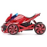 Gilumza Pull Back Motorcycle Toys, Motorcycles Launcher Toy with Music Lighting, 2 in 1 Catapult Rac