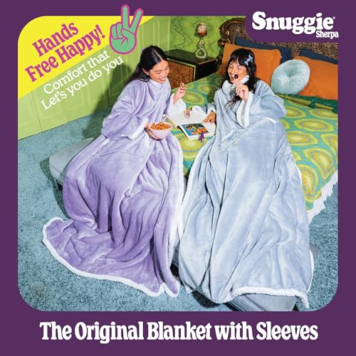 Image of Snuggie The Original Wearable Blanket With Sleeves & Pockets | Cozy Oversized Throw for Adult Men & Women | One Size, 71x54