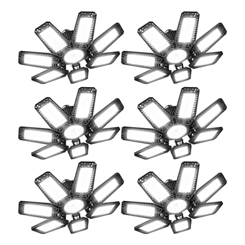 Éclairage LED garage E27 : 6 lampes puissantes pour éclairer un abri de voiture