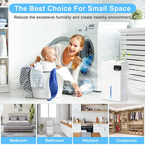 Keylitos Dehumidifiers For Home, 720 Sq.ft 95Oz Large Water Tank Dehumidifier With 7 Colors Led Light, Auto Shut Off, Portable Small Quiet Dehumidifier For Basements, Bedroom, Bathroom, Closet, Rv #TOP7