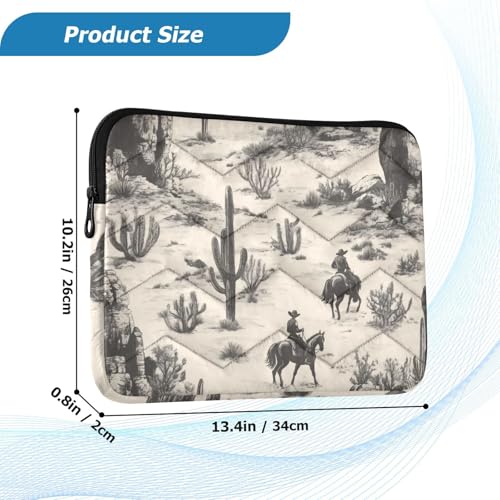 Funda para portátil acolchada Wild West Cowboys 15-16 pulg miniatura 4